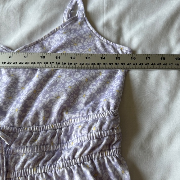 Hollister Floral Spaghetti Strap Babydoll Romper Lilac Purple Size M Outdoor Y2K - Picture 11 of 16
